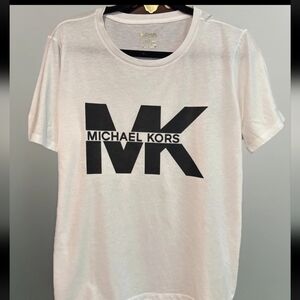 Michael Kors White Tee with Black Logo